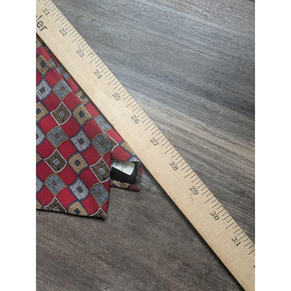Lot of 2 Vintage VTG Oscar de la Renta Men's Neck Tie Ties 100% Silk Made in USA